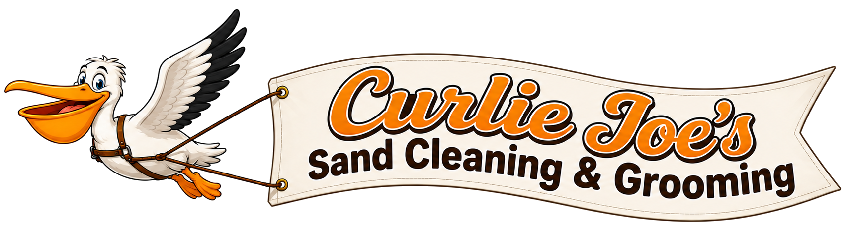 Pelican Banner - Curlie Joe's SAnd Cleaning & Grooming- header Pelican Banner - Curlie Joe's SAnd Cleaning & Grooming- header